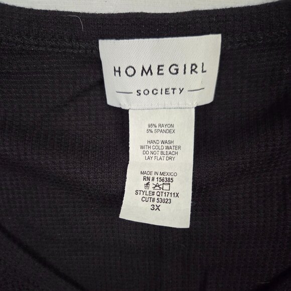 Homegirl Society Black Long Sleeve Top - Picture 6 of 6